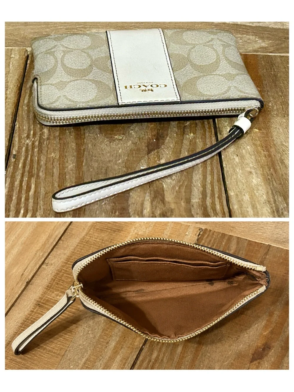 Coach. 5 Piece Set: Swagger Carryall & Free Watch, Wristlet, Scarf & Dust Bag. - Picture 15 of 16